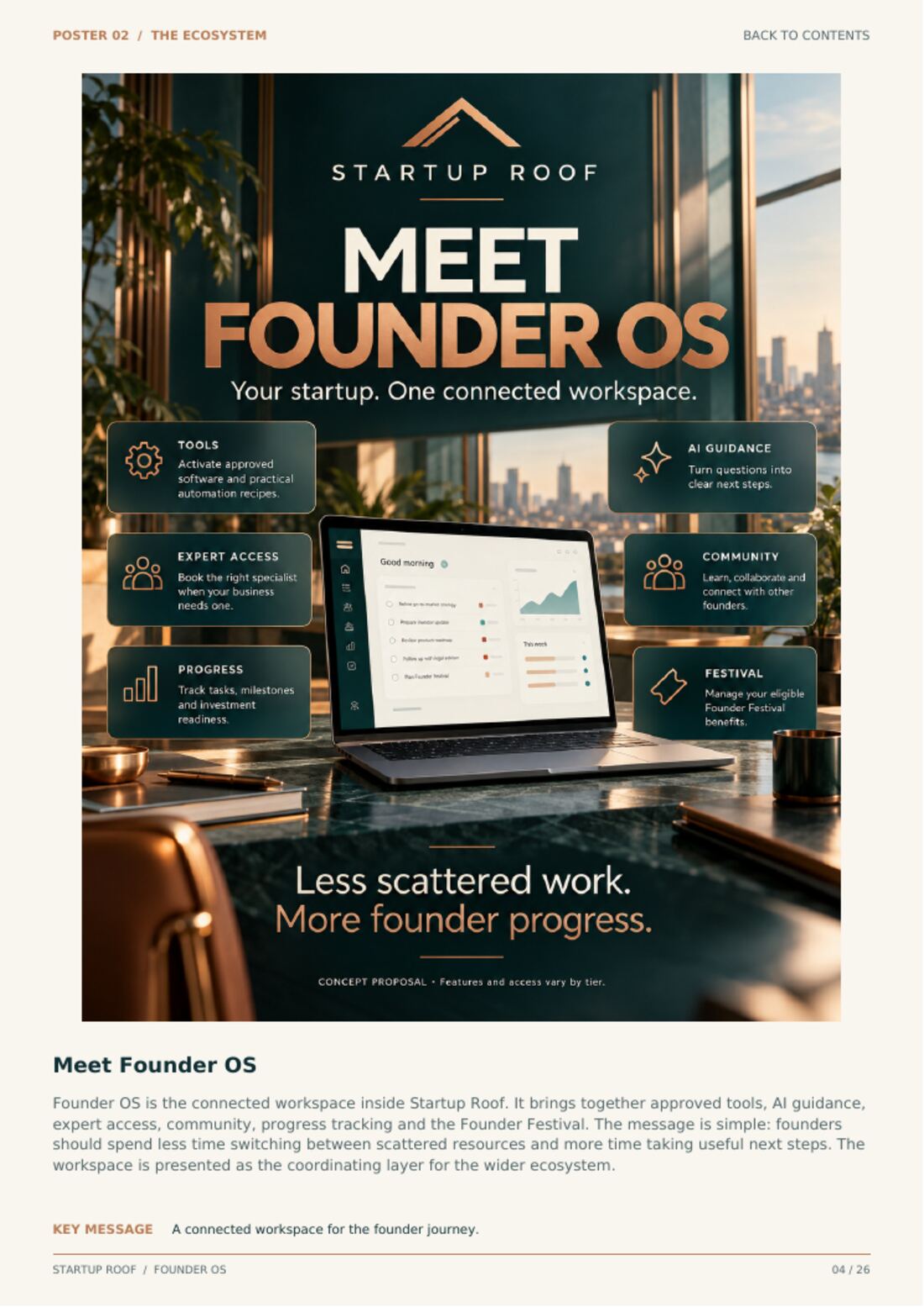 Poster: Meet Founder OS, the connected workspace
