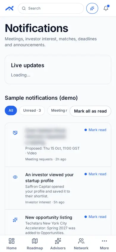 Open Notifications